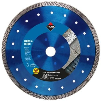Tarcza diamentowa TURBO VIPER TVH 250 SUPERPRO - RUBI
