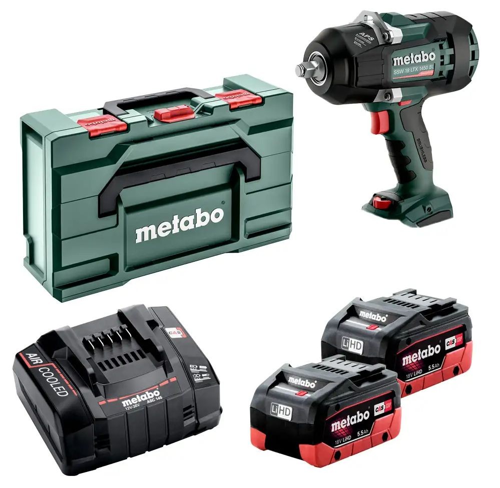 Zakrętak udarowy SSW 18 LTX 1450 BL 2x5.5Ah - METABO