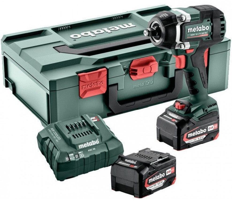 Zakrętak udarowy SSW 18 LTX 800 BL 2x5.2Ah - METABO