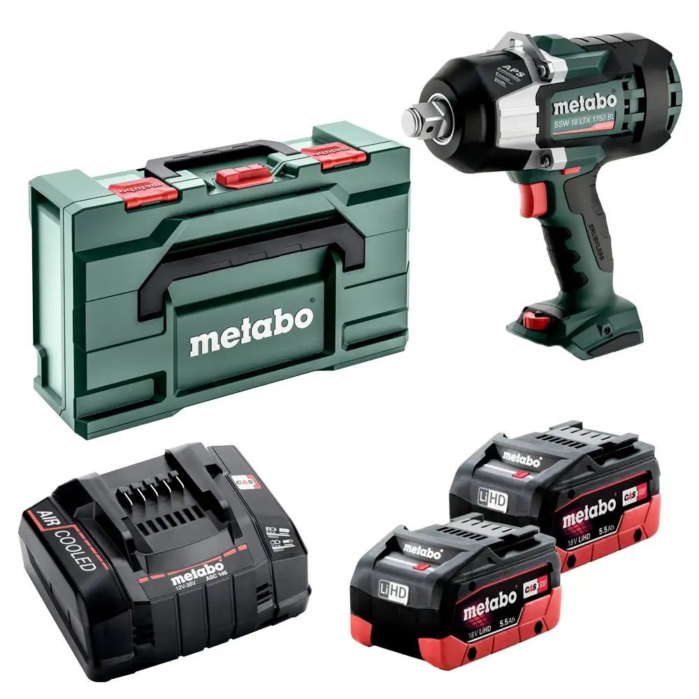 Zakrętak udarowy SSW 18 LTX 1750 BL 2x5.5Ah - METABO