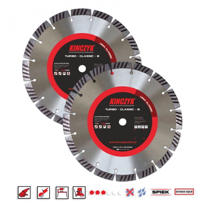 TARCZA DO CIĘCIA BETON CLASSIC-B 125X12X22 KINCZYK