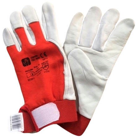 RĘKAWICE ECO RED skóra M-GLOVE rzep/LEOPARD