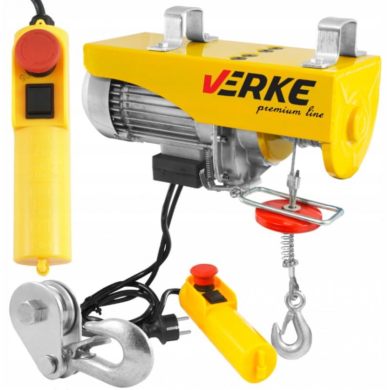 Wyciągarka elektryczna linowa 400/800 kg - VERKE