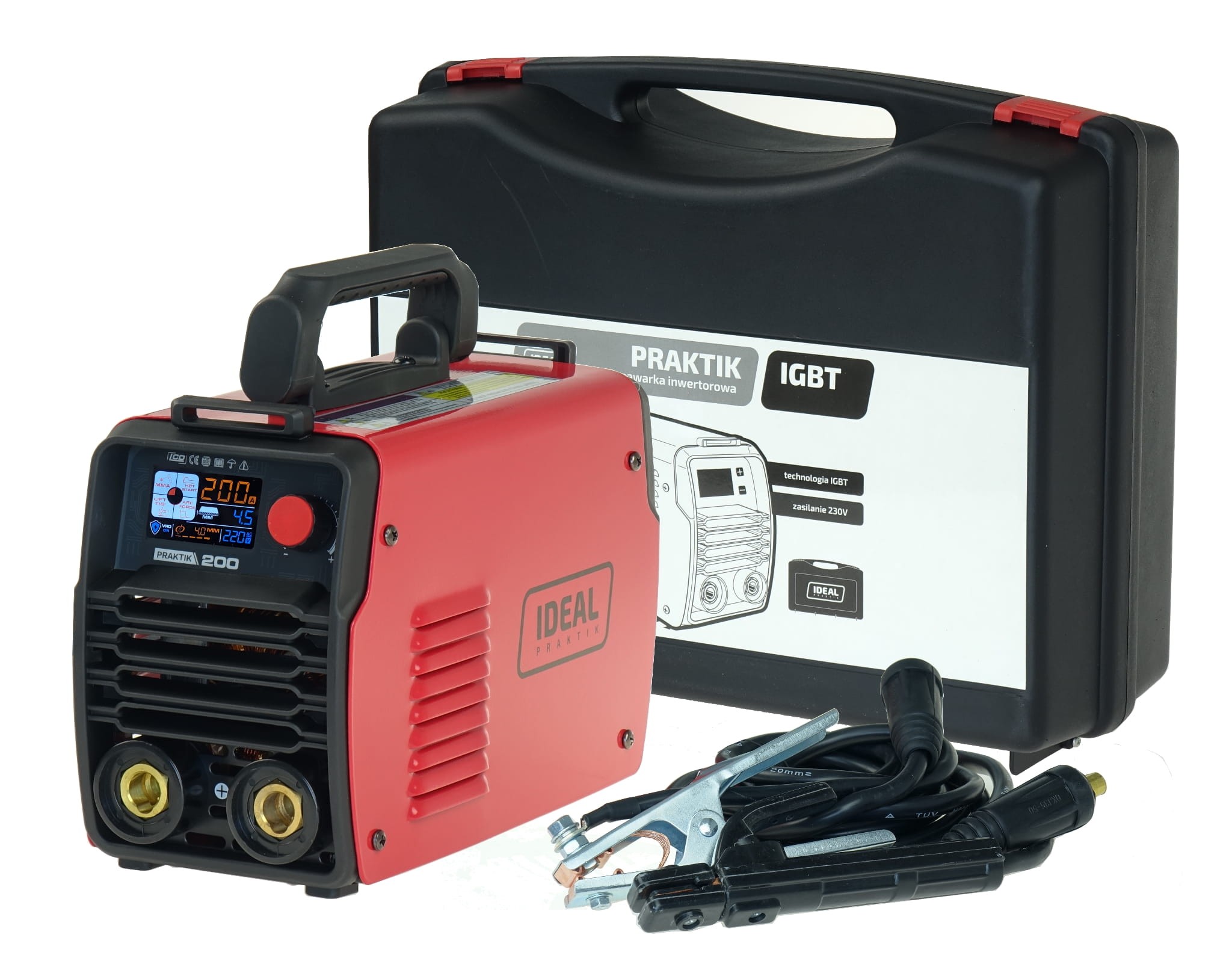 Spawarka PRAKTIK 200 LCD Synergy MMA/TIG - IDEAL