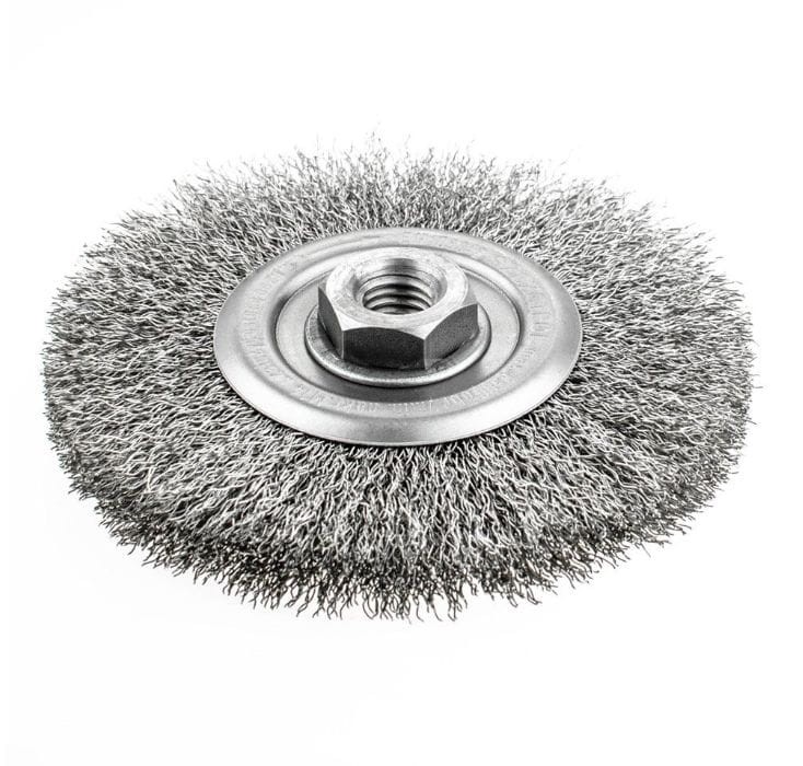 Szczotka tarczowa Ø 120 mm M14 INOX - SZCZOTPOL