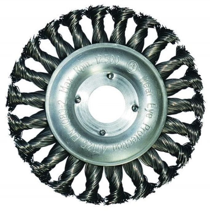 Szczotka tarczowa splatana Ø 125/22.2 mm INOX - ABRABORO