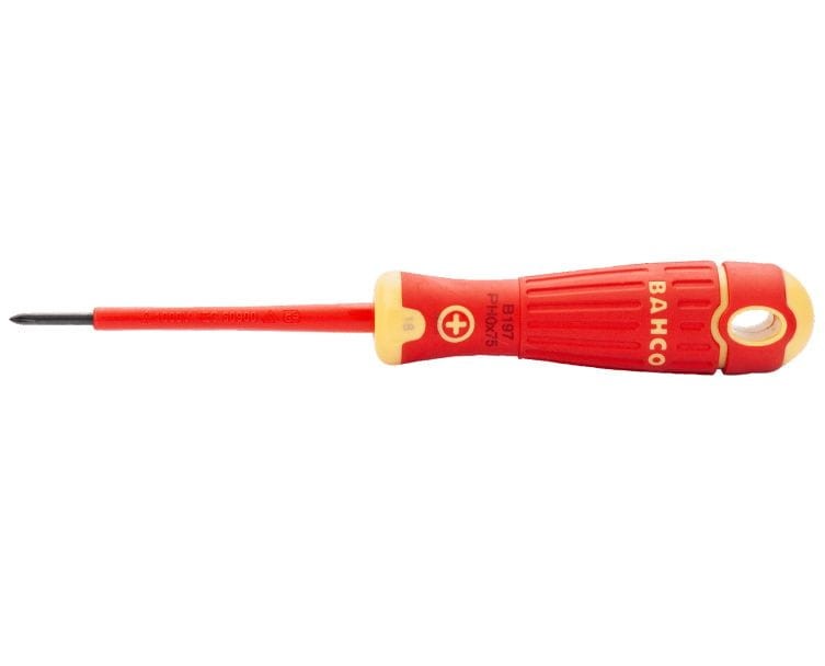 Wkrętak izolowany VDE Phillips PH1x80mm FIT - BAHCO