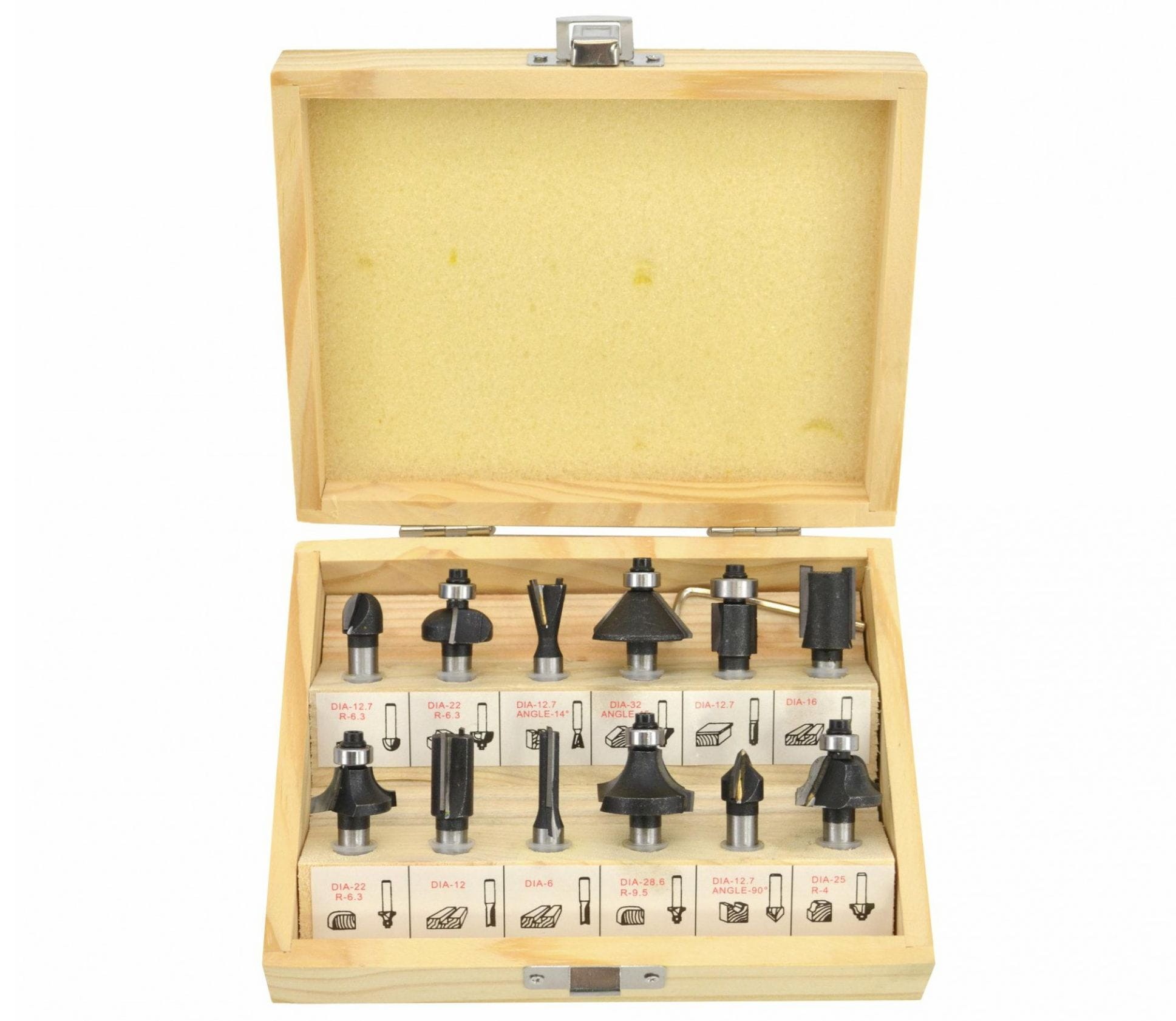 Zestaw frezów do drewna 12 szt. - AW TOOLS