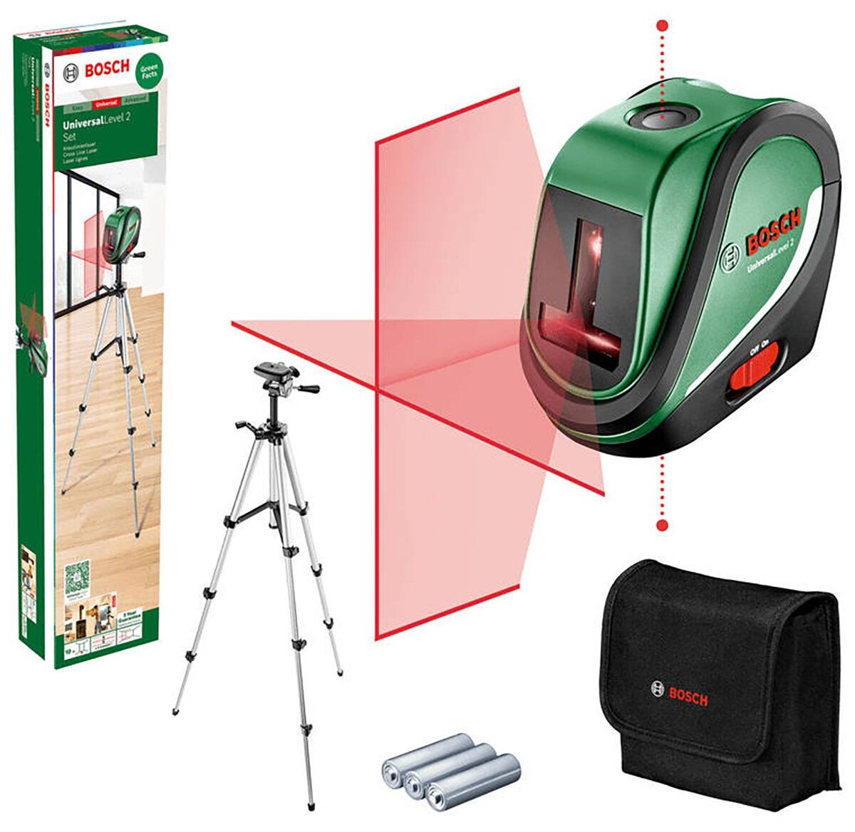 Laser krzyżowy UniversalLevel 2 Set - BOSCH