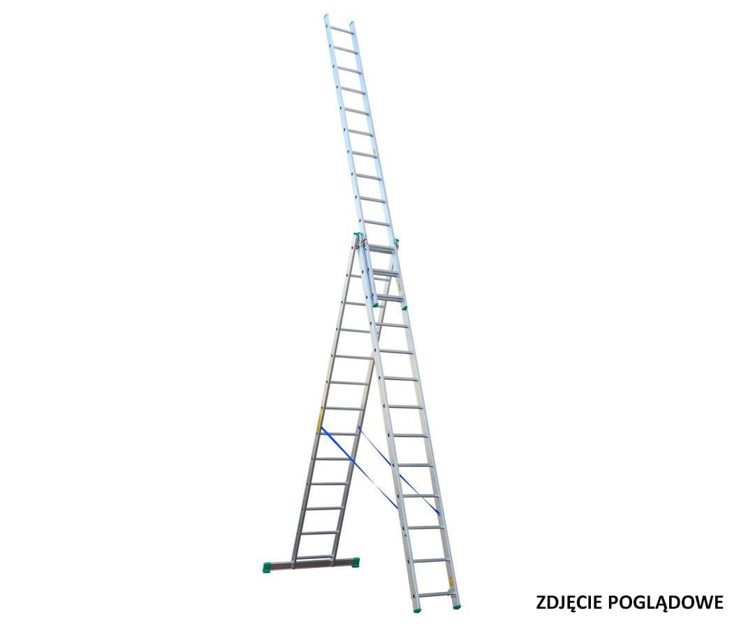 Drabina 3x10 TP 4210 ALU 6.73m - DRABEX