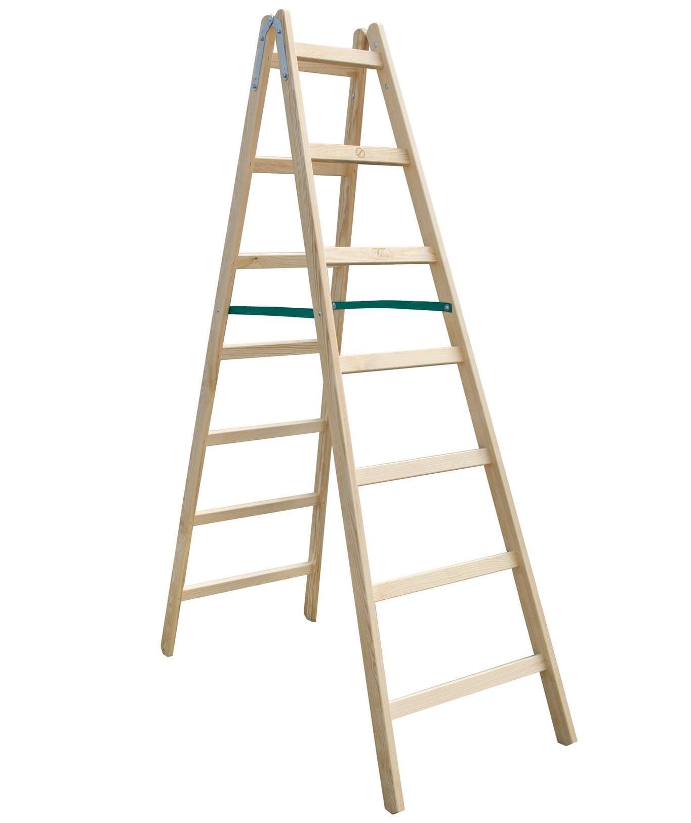 Drabina drewniana 2x7 st. 211 cm - PROLEX