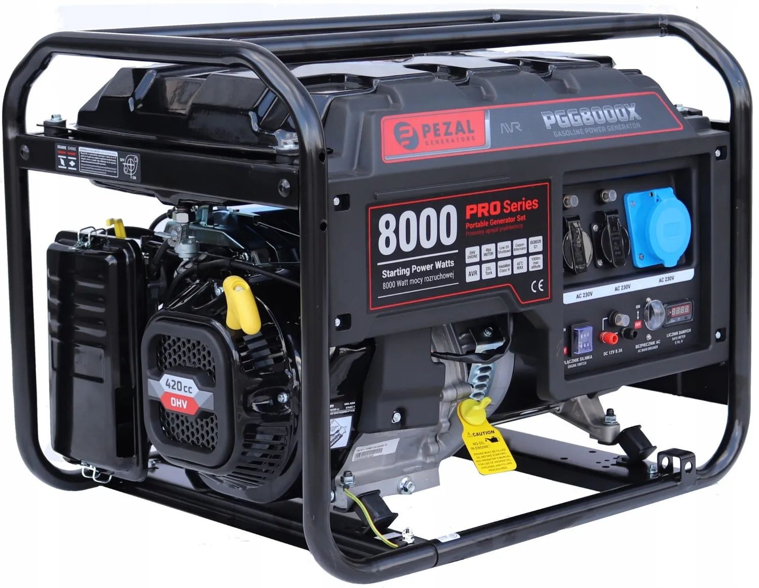 Agregat prądotwórczy PGG 8000X 6.5 kW - PEZAL