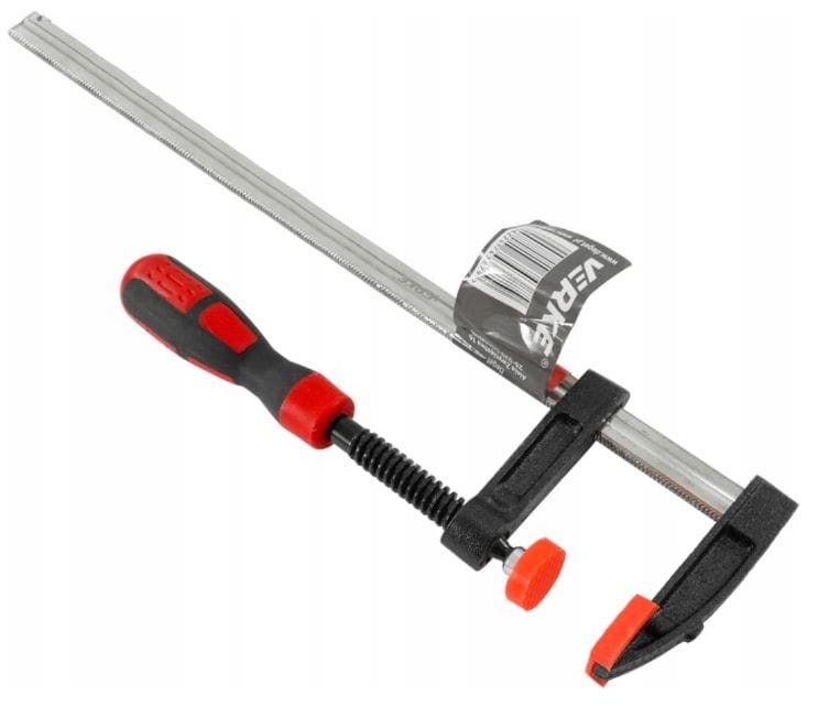 Ścisk stolarski śrubowy Typ F 300x120 mm - VERKE