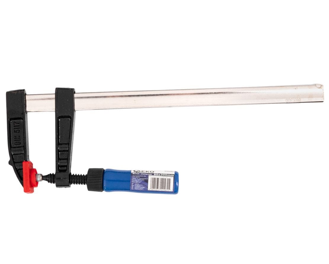 Ścisk stolarski śrubowy Typ F 300x80 mm - GEKO