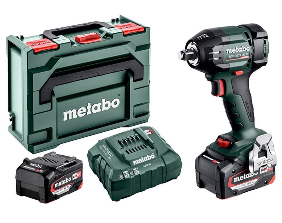 Zakrętak udarowy SSW 18 LTX 550 BL 2x5.2Ah - METABO