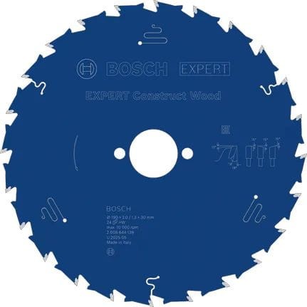 Piła tarczowa EXPERT CONSTRUCT WOOD 190x30 24Z - BOSCH