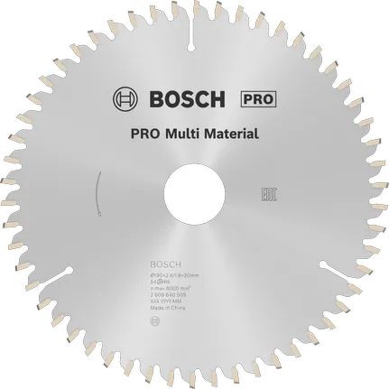 Piła tarczowa PRO Multi Material 190x30 54Z - BOSCH
